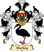 English Family Coat of Arms (v.25) Starkey or Starkie