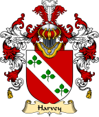 English Family Coat of Arms (v.25) Harvey or Hervey