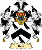 English Family Coat of Arms (v.25) Rees or Rhys, or Rice