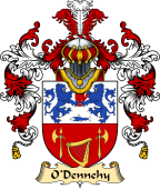 Irish Family Coat of Arms (v.25) O'Dennehy or Denny