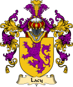 Irish Family Coat of Arms (v.25) DeLacy or Lacy