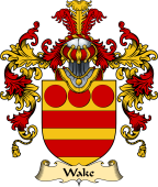 English Family Coat of Arms (v.25) Wake