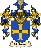 English Family Coat of Arms (v.25) Molineux or Molyneux