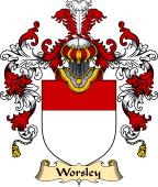 English Family Coat of Arms (v.25) Worseley or Worsley