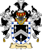 Irish Family Coat of Arms (v.25) Penteny