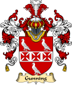 English Family Coat of Arms (v.25) Gunning