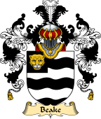 English Family Coat of Arms (v.25) Beake