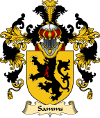 English Family Coat of Arms (v.25) Sames or Samms