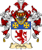 Irish Family Coat of Arms (v.25) O'Haffy or Haughey