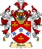 English Family Coat of Arms (v.25) Bland