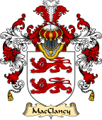 Irish Family Coat of Arms (v.25) MacClancy or MacGlanchy