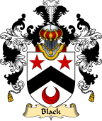 English Family Coat of Arms (v.25) Black