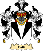 English Family Coat of Arms (v.25) Halls